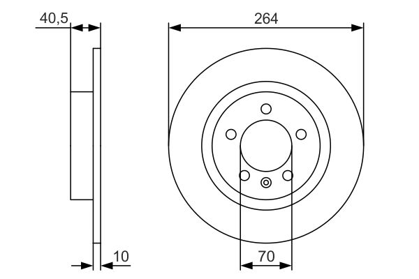 BOSCH Hátsó féktárcsa 0986479S88_BOSCH