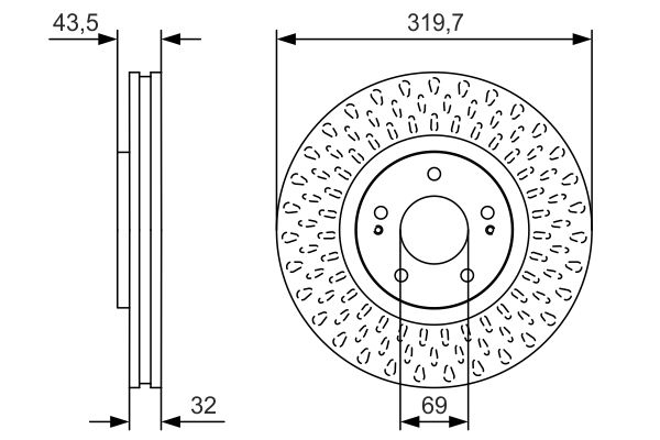 BOSCH Első féktárcsa 0986479T01_BOSCH