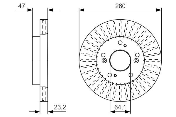 BOSCH Első féktárcsa 0986479U92_BOSCH