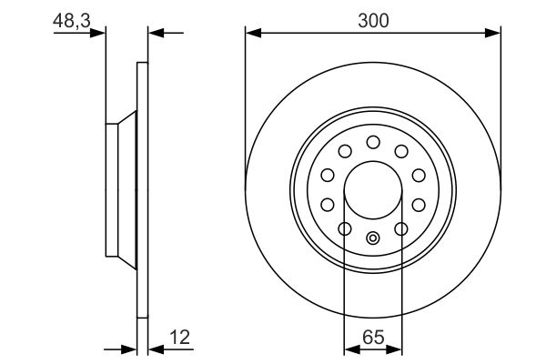 BOSCH Féktárcsa, mind 0986479V01_BOSCH