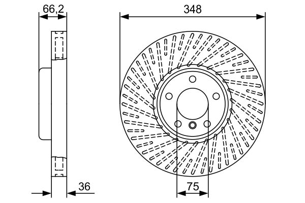 BOSCH Első féktárcsa 0986479W19_BOSCH