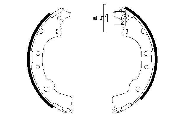 BOSCH Fékpofa 0986487588_BOSCH