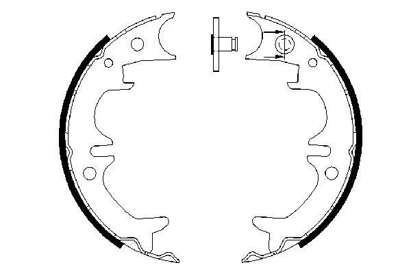 BOSCH Fékpofa 0986487602_BOSCH