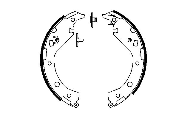 BOSCH Fékpofa 0986487692_BOSCH