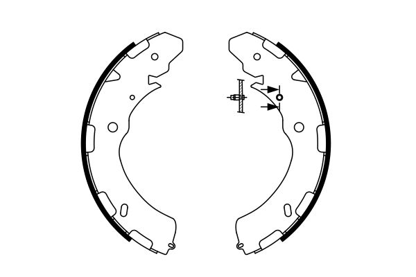 BOSCH Fékpofa 0986487758_BOSCH