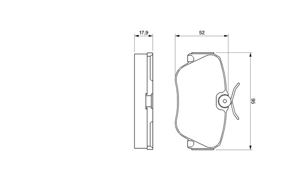 BOSCH Első fékbetét 0986490550_BOSCH