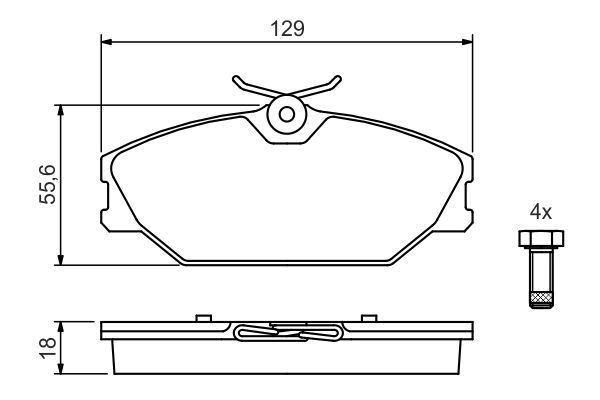 BOSCH Első fékbetét 0986494024_BOSCH