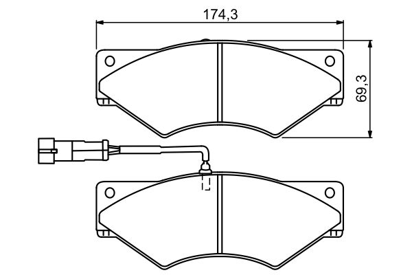 BOSCH Első fékbetét 0986494296_BOSCH