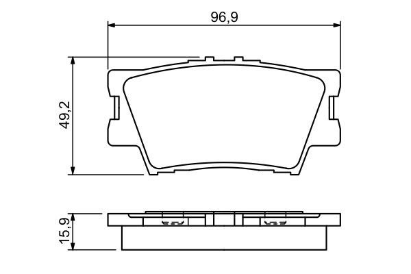 BOSCH Hátsó fékbetét 0986494346_BOSCH