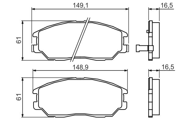 BOSCH Első fékbetét 0986494360_BOSCH