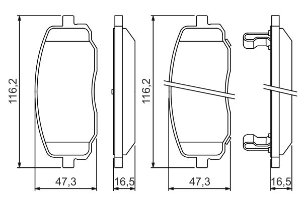 BOSCH Első fékbetét 0986494491_BOSCH