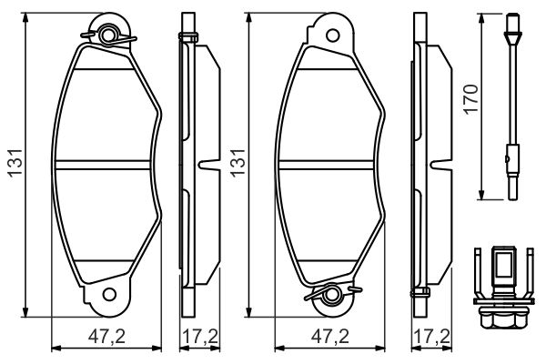 BOSCH Első fékbetét 0986494507_BOSCH