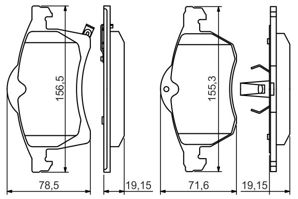 BOSCH Fékbetét, mind 0986494508_BOSCH