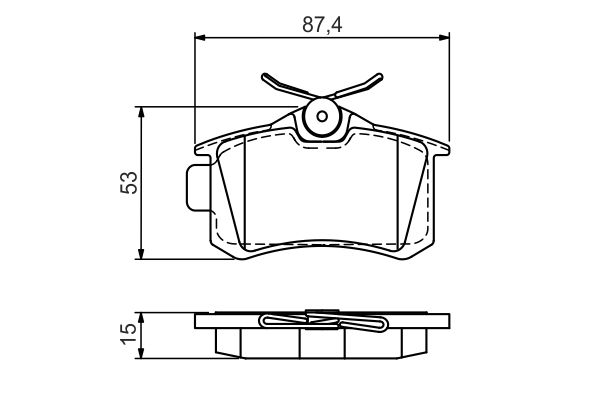 BOSCH Hátsó fékbetét 0986494519_BOSCH