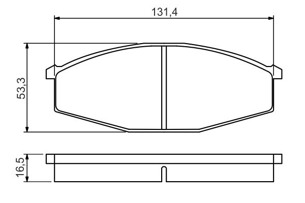 BOSCH Első fékbetét 0986494566_BOSCH