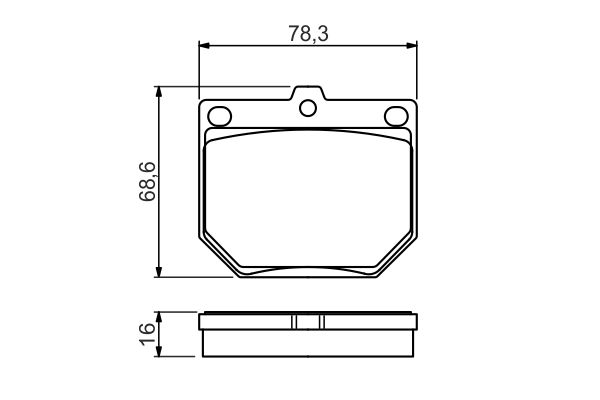 BOSCH Első fékbetét 0986494579_BOSCH