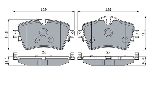 BOSCH Első fékbetét 0986494809_BOSCH