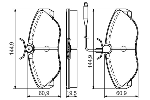 BOSCH Első fékbetét 0986495056_BOSCH