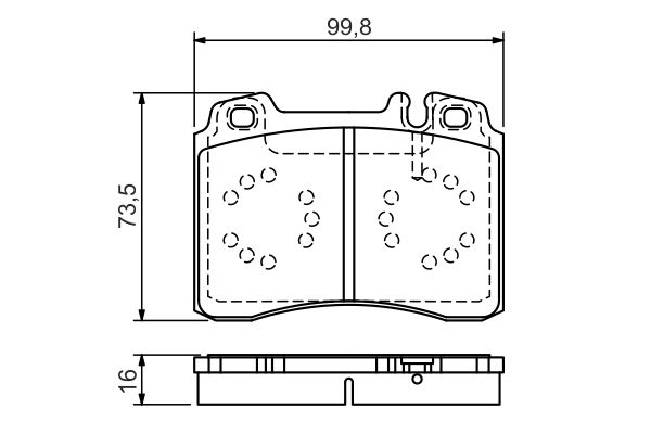 BOSCH Első fékbetét 0986495057_BOSCH