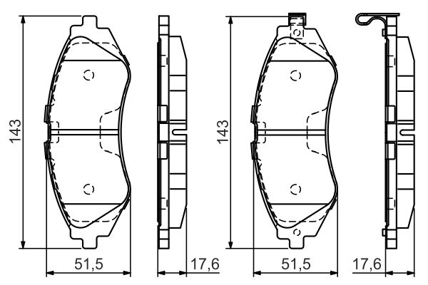 BOSCH Első fékbetét 0986495059_BOSCH