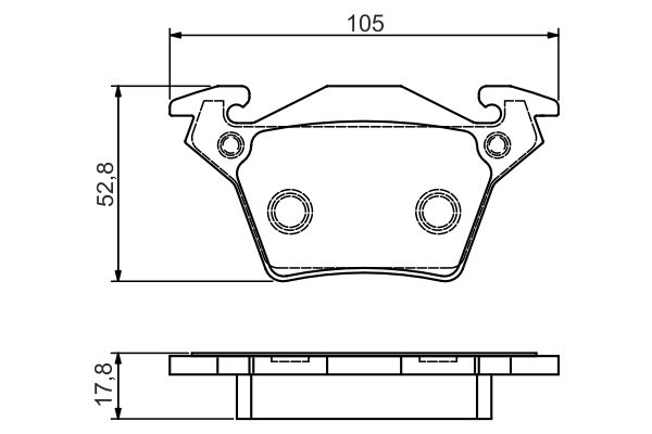 BOSCH Hátsó fékbetét 0986495074_BOSCH