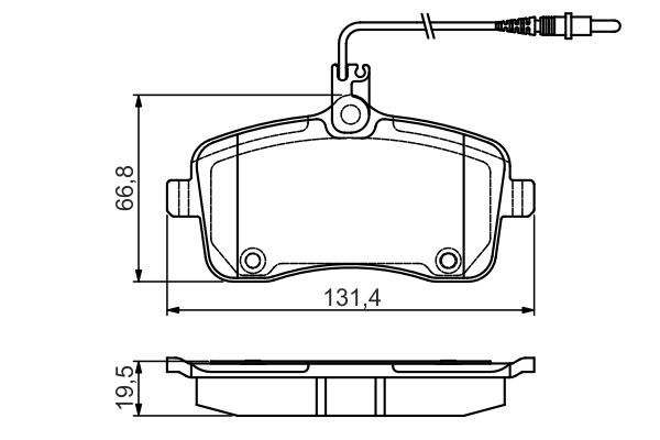 BOSCH Első fékbetét 0986495091_BOSCH