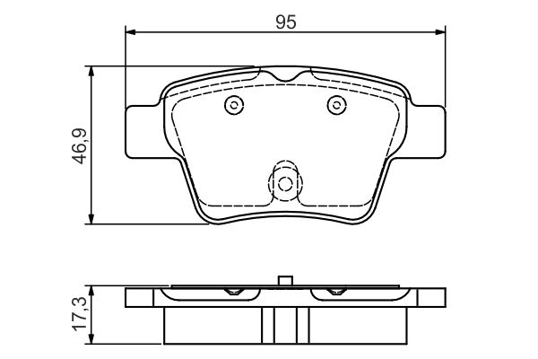 BOSCH Hátsó fékbetét 0986495092_BOSCH