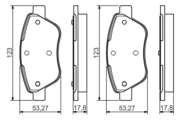 BOSCH Fékbetét, mind 0986495102_BOSCH