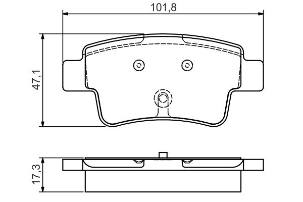 BOSCH Hátsó fékbetét 0986495111_BOSCH