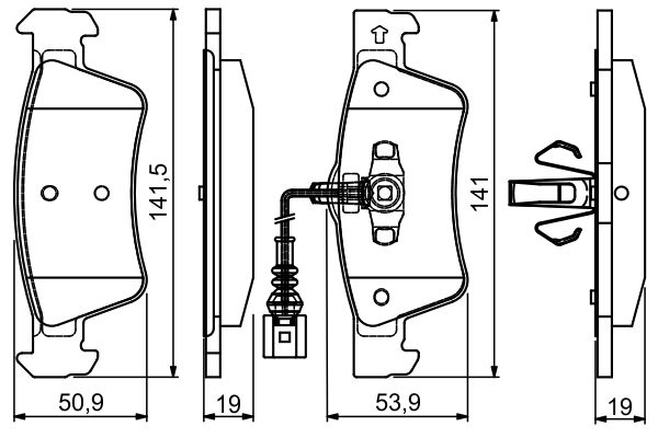 BOSCH Hátsó fékbetét 0986495115_BOSCH