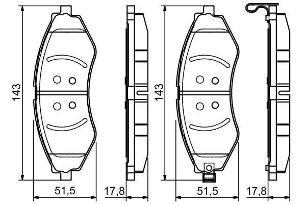 BOSCH Első fékbetét 0986495116_BOSCH