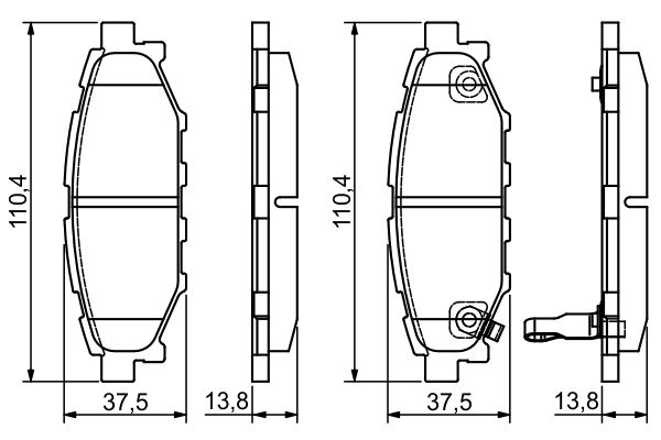 BOSCH Fékbetét, mind 0986495119_BOSCH