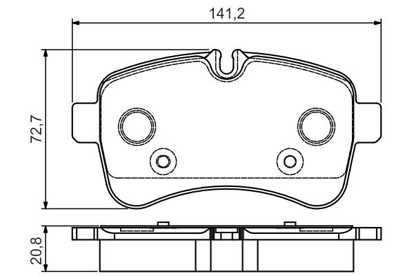 BOSCH Hátsó fékbetét 0986495120_BOSCH