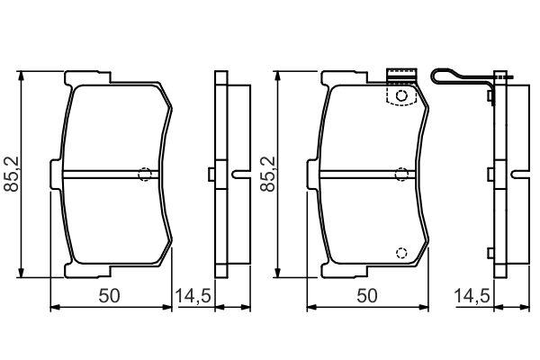 BOSCH Hátsó fékbetét 0986495121_BOSCH