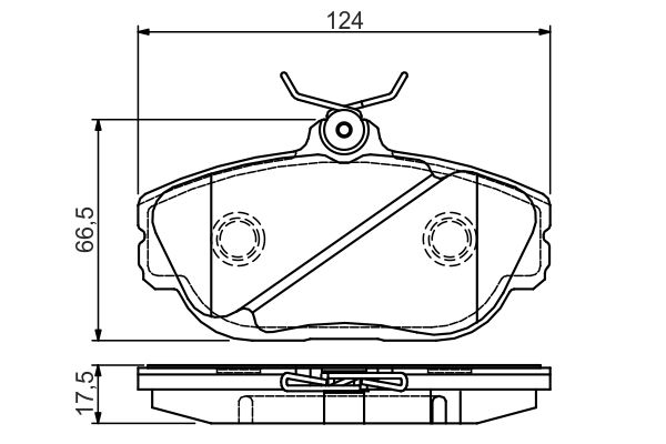 BOSCH Első fékbetét 0986495124_BOSCH