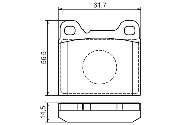 BOSCH Hátsó fékbetét 0986495141_BOSCH