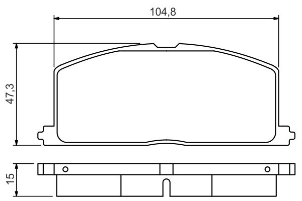 BOSCH Fékbetét, mind 0986495234_BOSCH