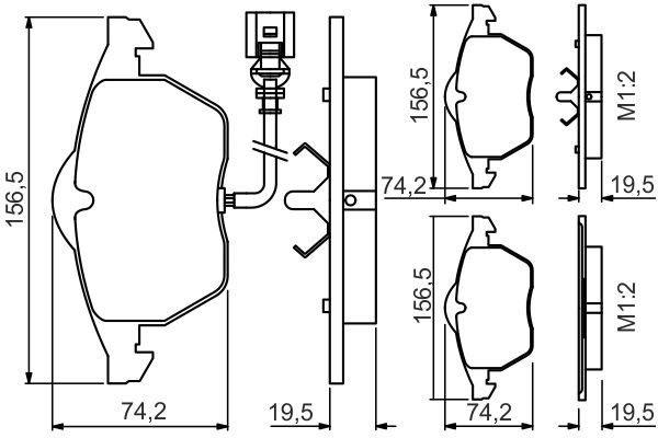 BOSCH Első fékbetét 0986495249_BOSCH