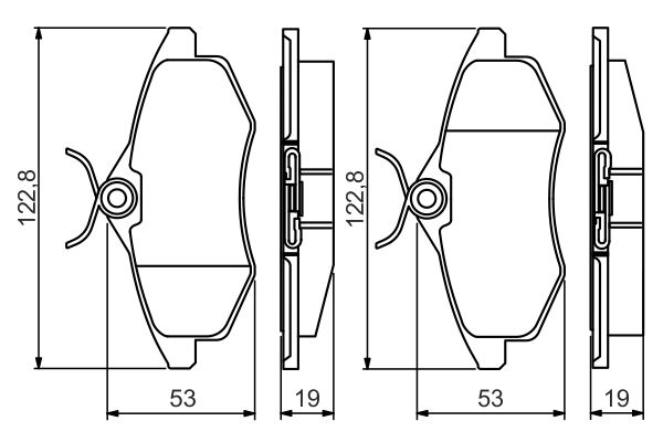 BOSCH Fékbetét, mind 0986495268_BOSCH