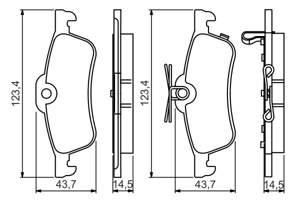 BOSCH Hátsó fékbetét 0986495359_BOSCH