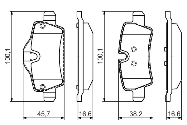 BOSCH Fékbetét, mind 0986495427_BOSCH