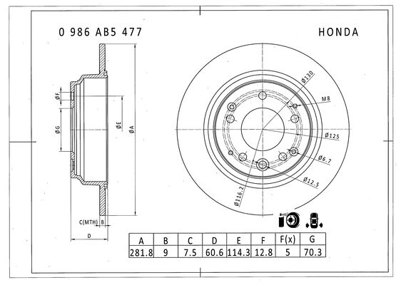 BOSCH Generátor 1986A00837_BOSCH