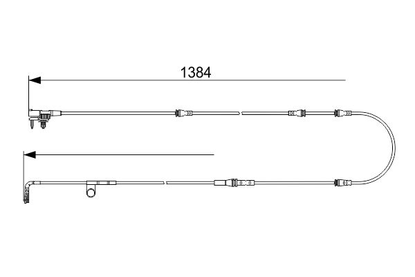 BOSCH Fékkopás jelző 1987473565_BOSCH