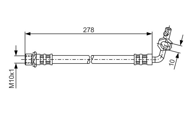 BOSCH Gumifékcső 1987476113_BOSCH