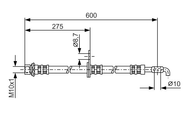 BOSCH Gumifékcső 1987476229_BOSCH