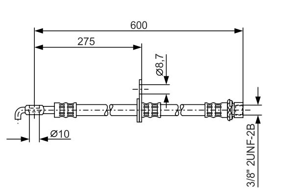 BOSCH Gumifékcső 1987476246_BOSCH