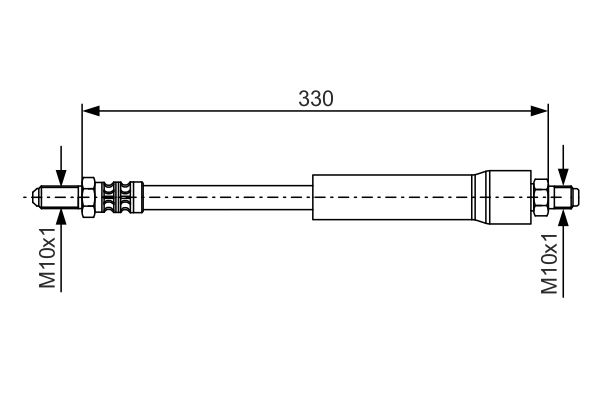 BOSCH Gumifékcső 1987476381_BOSCH