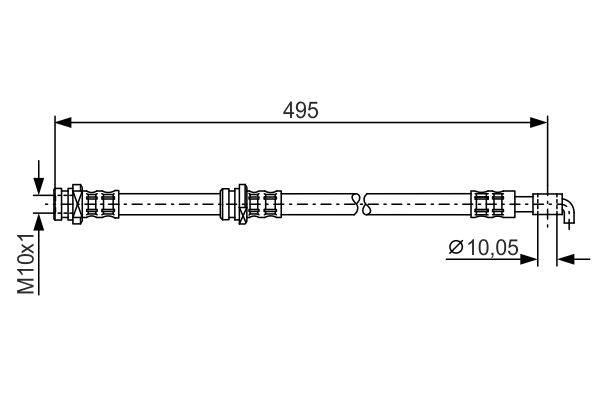 BOSCH Gumifékcső 1987476401_BOSCH