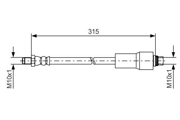 BOSCH Gumifékcső 1987476432_BOSCH