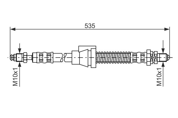 BOSCH Gumifékcső 1987476604_BOSCH